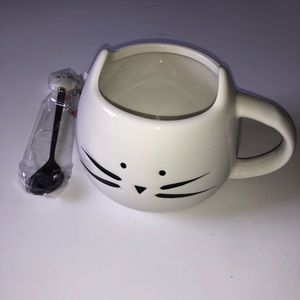 Cat Mug with Spoon - UNUSED